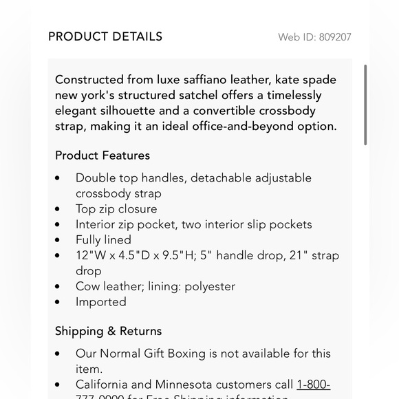 Like new Kate Spade Cedar Street Handbag Purse - Picture 13 of 13